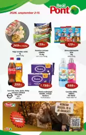 Real akciós újság Oldal 1: Kinga szendvics szelet €2.690,00, Perottino croissant €139,00