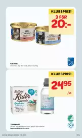 MatArket reklamblad vecka 36 Sida 15: Smart Pets Mousse €20,00, Såklart Kulör tvättmedel €24,95