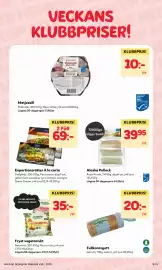 MatArket reklamblad vecka 36 Sida 5: Dafgårds enportionsrätter å la carte €69,00, Alaska Pollock €39,95