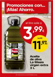 Folleto FROIZ semana 36 Página 3: La Masía aceite de oliva virgen extra €11,97