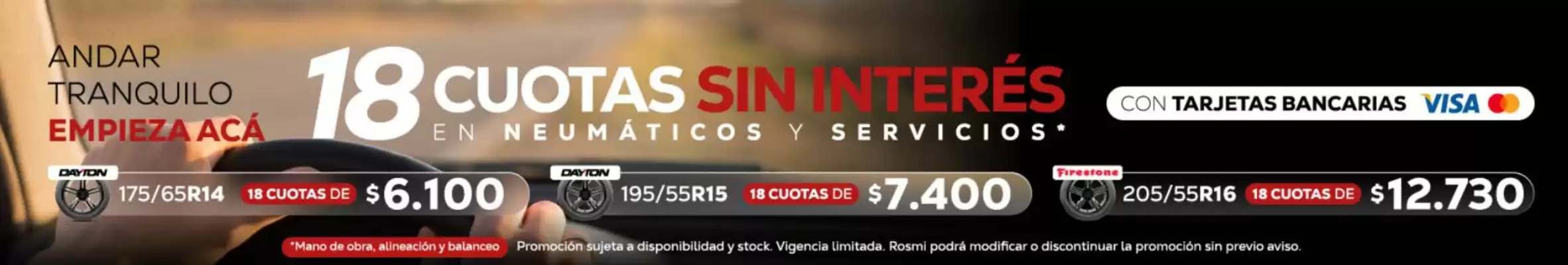 Neumáticos Rosmi (válido hasta 19-09)