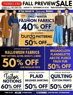 Fabricland (valid until 20-09)