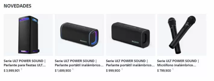 Catálogo Sony Página 1