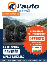 Catalogue E.Leclerc L'Auto | L'Auto fait sa rentrée page 1