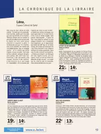 Catalogue E.Leclerc Espace Culturel | La rentrée littéraire page 13