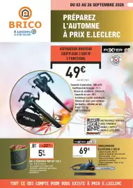 Catalogue E.Leclerc Brico | Septembre - Jardin d'automne et chauffage page 1