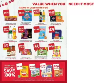 Spar leaflet week 36 Page 4: Tayto crisps €3,25, Fanta / Sprite €2,15