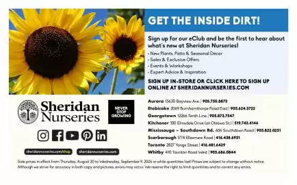 Sheridan Nurseries flyer Page 6