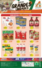 Folheto Atacadão Página 1: Kitano - amaciante de carne €15,99, Palmeiron - extrato de tomate €7,99