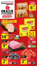 Intermarche gazetka tydzień 36 Strona 1: Toffifee STORCK €6,99, Polędwica sopocka PEKPOL €14,99
