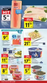 Intermarche gazetka tydzień 36 Strona 22: Sałatka surimi z ananasem SEKO €21,99, Śledzie KAPITAN NAVI €17,99