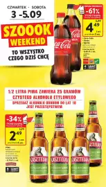 Intermarche gazetka tydzień 36 Strona 4: Piwo Kasztelan Niepasteryzowane €2,49, Kasztelan Niepasteryzowane €18,00