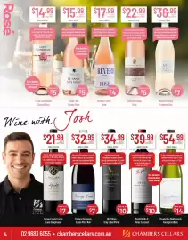 Chambers Cellars catalogue Page 4: Vasse Felix Classic Rose €15,99, Wolf Blass Grey Label Shiraz €34,99