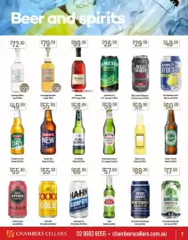 Chambers Cellars catalogue Page 7: Hahn Super Dry €30,00, XXXX Gold €30,00