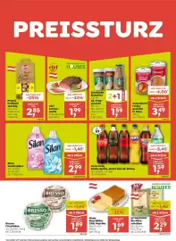 ADEG Flugblatt woche 37 Seite 2: Silan Weichspüler €2,99, Coca-Cola, Fanta, Sprite, Mezzo Mix od. Kinley €1,59