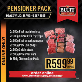 Bluff Meat Supply catalogue week 36 Page 16: Pensioner pack €599,99
