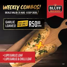 Bluff Meat Supply catalogue week 36 Page 11: Lupo Garlic Loaf/Lupo Garlic & Chilli Loaf €50,00