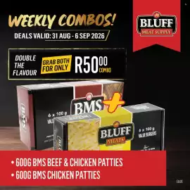 Bluff Meat Supply catalogue week 36 Page 13: BMS Beef & Chicken Patties €50,00