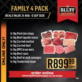 Bluff Meat Supply catalogue week 36 Page 15: Family 4 pack €899,99