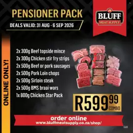 Bluff Meat Supply catalogue week 36 Page 16: Pensioner pack €599,99