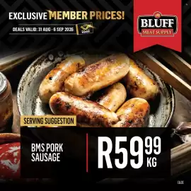 Bluff Meat Supply catalogue week 36 Page 7: Bms pork sausage €59,99
