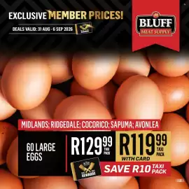 Bluff Meat Supply catalogue week 36 Page 9: 60 Large Eggs €119,99