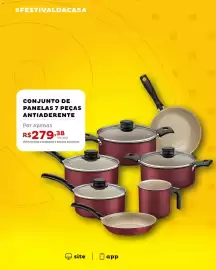 Encarte Casa e Vídeo Página 3: Conjunto de panelas 7 peças antiaderente €279,38
