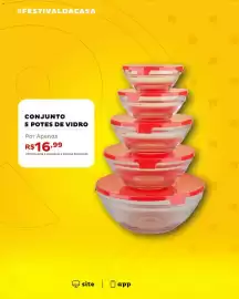 Encarte Casa e Vídeo Página 5: Conjunto 5 potes de vidro €16,99