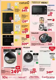 Folheto Conforama Página 11: Aspirador sem saco homeland cyclone svc806 €59,99, Fagor liquidificador coolmix one €29,99