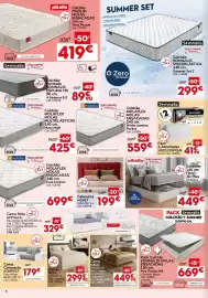 Folheto Conforama Página 8: Pack colchão somnalis molas ensacadas €669,00, Cabeceira monet €199,00