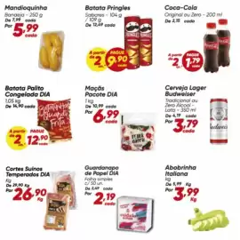 Tabloide Dia Página 2: Coca-Cola Original ou Zero €1,79, Maçãs pacote dia €6,99