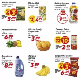 Tabloide Dia Página 3: Batata Frita DIA €5,99, Salgadinho Doritos €6,29