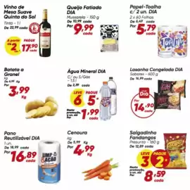 Tabloide Dia Página 4: Papel-toalha c/ 2 un. dia €5,79, Pano reutilizável dia €16,89
