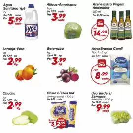 Tabloide Dia Página 6: Azeite Extra Virgem Andorinha €14,90, Arroz branco camil €8,99