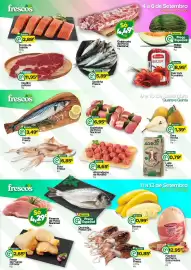 Folheto Supermercados Preços Baixos Página 3: Perna de frango c/costa €2,65, Novilho p/Assar €11,95