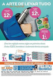 Folheto E.Leclerc Página 8: Saco para congelação elembal €1,29, Garrafa térmica woodsun €12,99