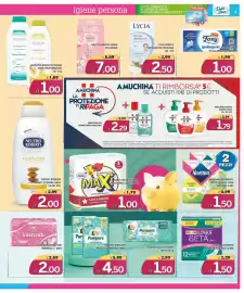 Volantino Deter Shop Pagina 3: Lines seta ultra €1,50, Maxi carta igienica al profumo di arg €1,00