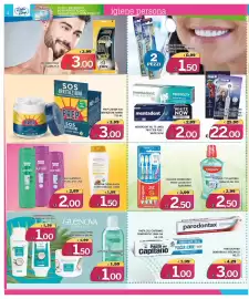 Volantino Deter Shop Pagina 4: Colgate spazzolino extra clean duo €2,50, Mentadent ML 75 linea Procter Plus / White Now €2,00