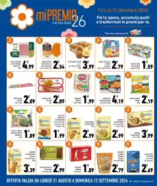 Volantino Conad Margherita settimana 36 Pagina 6: Zucca a cubetti Orogel €2,19, MiniFette con Cioccolato al Latte €1,99