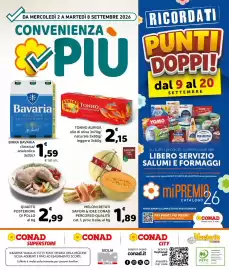 Volantino Conad Margherita settimana 36 Pagina 8: Meloni retati Sapori & Idee Conad €1,89, Tonno Auriga €2,15