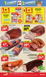 Polomarket gazetka tydzień 36 Strona 22: Szynka cygańska €29,99, Boczek paski mocno wędzony Rzeźnik Szymon €24,99