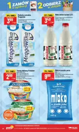 Polomarket gazetka tydzień 36 Strona 26: Twaróg delikatny naturalny Président €2,99, Maślanka naturalna Mrągowska €3,99