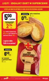 Polomarket gazetka tydzień 36 Strona 44: Ser królewski w plastrach Sierpc €6,49, Bułka śniadaniowa €0,75