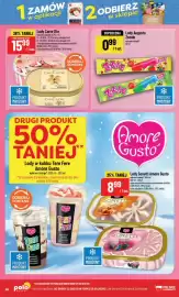 Polomarket gazetka tydzień 36 Strona 48: Lody Sonetti Amore Gusto słony karmel €8,99, Lody Augusto Zozole truskawkowe €0,99