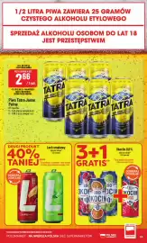 Polomarket gazetka tydzień 36 Strona 55: Piwo Tatra €2,66