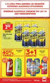 Polomarket gazetka tydzień 36 Strona 55: Piwo Tatra €2,66