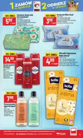 Polomarket gazetka tydzień 36 Strona 61: Wkładki higieniczne Bella Intima €4,99, Żel pod prysznic Old Spice Original €14,99