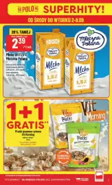 Polomarket gazetka tydzień 36 Strona 7: Mleko UHT Mleczna Polana 1,5% €2,39