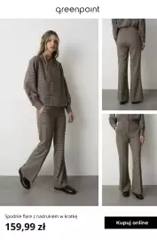 Greenpoint gazetka tydzień 36 Strona 10: Spodnie flare z nadrukiem w kratkę Greenpoint €159,99