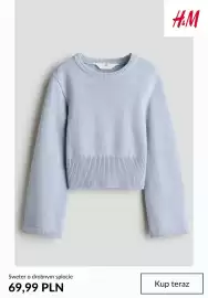 H&M gazetka tydzień 36 Strona 4: Sweter o drobnym splocie H & M €69,99